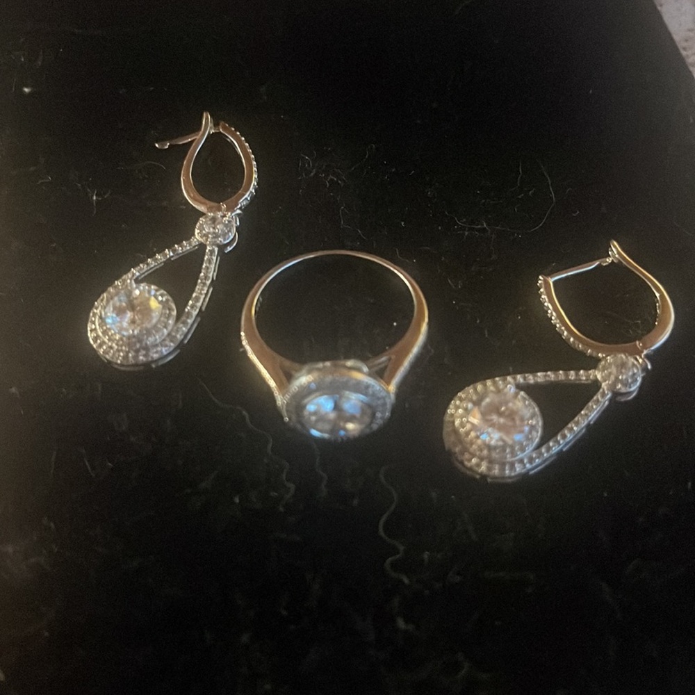 Silver 925 set with stones - Picture 1 of 9